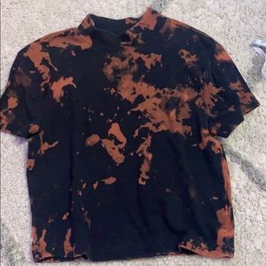 Tie dye turtle neck
